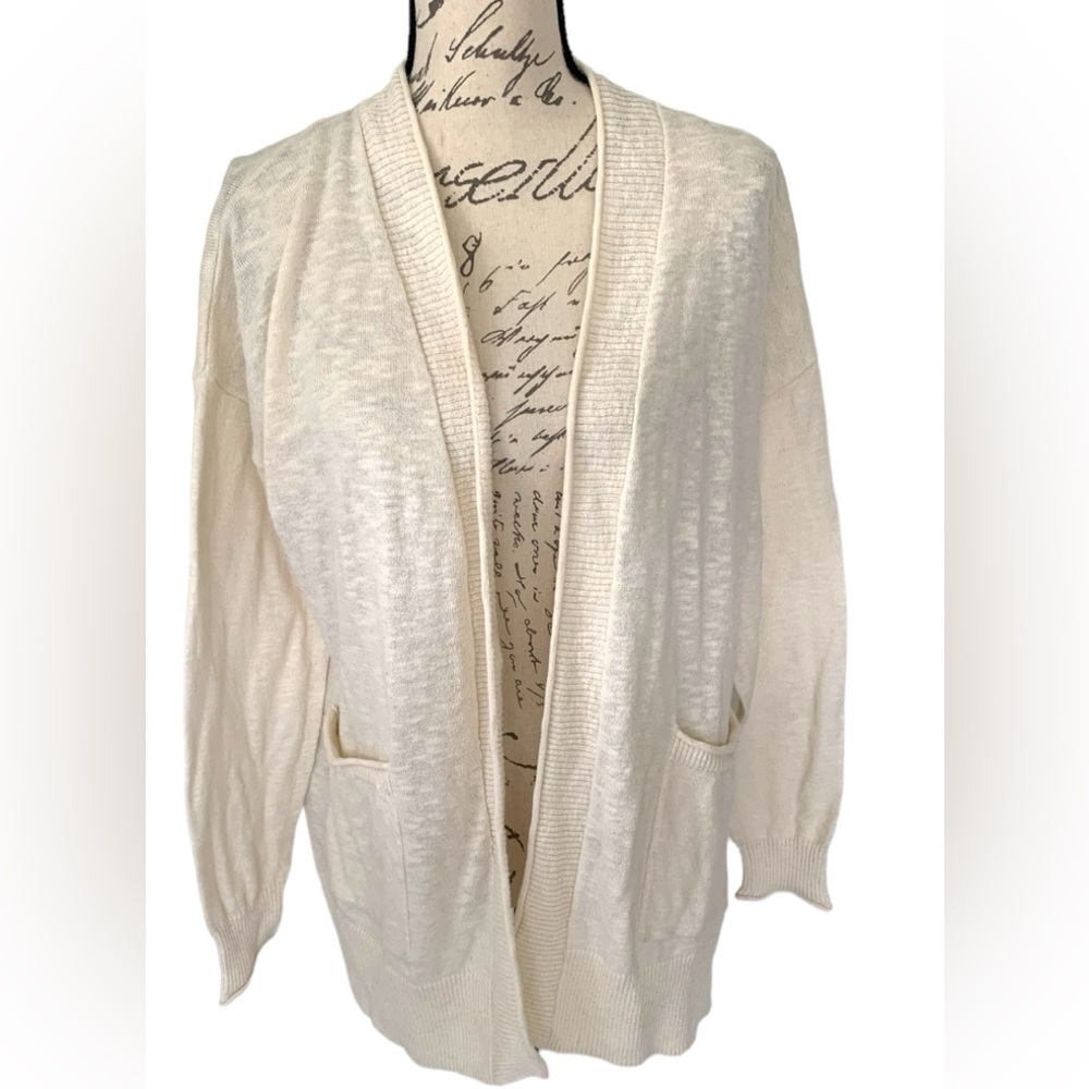Madewell Bradley Cardigan Sweater Cream Size S - Picture 2 of 9